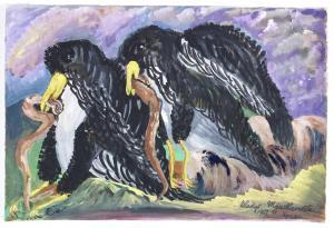 MGUDLANDLU Gladys 1925-1979,Eagles eating snakes,1963,Bonhams GB 2012-10-17