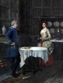 MICALI A 1800-1800,Elegant lady and gentleman in an interior,Bonhams GB 2012-08-07