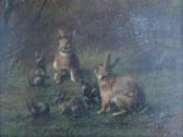 MICAS Jeanne 1852-1865,HARES WITH LEVERETS,1859,Lawrences GB 2009-10-16