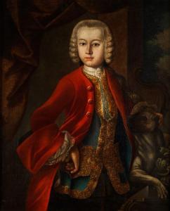 MICHAEL FRANZ Johann 1715-1793,PORTRAIT EINES HÖFISCHEN KNABEN,1751,Hampel DE 2011-06-30