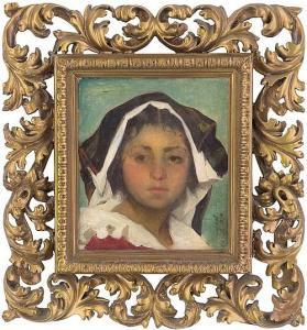 MICHAEL Max 1823-1891,Bildnis einer jungen Italienerin,1870,Galerie Bassenge DE 2017-05-26