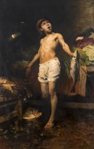 MICHAEL Max,Neapolitanischer Fischerjunge bietet ausrufend sei,1888,Galerie Bassenge 2022-12-01