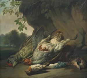 MICHAEL SCHNITZLER 1782-1861,Stillleben mit erlegten Vögeln,Schuler CH 2019-06-26