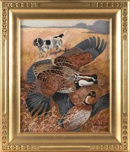 michaels H.,A SETTER AND TWO BOBWHITE QUAIL,Eldred's US 2022-10-06
