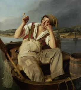 MICHAELSON Meyer 1830-1836,A fisherman smoking,Bonhams GB 2013-09-10