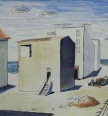 Michahelles Ruggero Alfredo 1898-1976,Case sul mare,1932,Galleria Pananti Casa d'Aste IT 2012-05-26