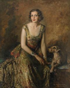 MICHAILOV NIKOLA,Porträtt av Marguerite Wenner-Gren,1930,Stockholms Auktionsverket 2012-12-04