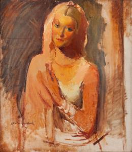 MICHALAK Antoni 1902-1975,Portret kobiety w różu,1932,Desa Unicum PL 2023-04-24