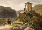 MICHALLON Achille Etna 1796-1822,Couple sur un chemin salua,Artcurial | Briest - Poulain - F. Tajan 2014-11-18
