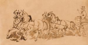 MICHALOWSKI Piotr 1801-1855,Horse-drawn carriage,Desa Unicum PL 2022-02-24