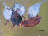 MICHAUD Yves,Four Pidgeons with Dish,Rachel Davis US 2010-09-11