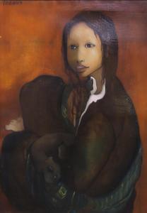 MICHAUX Michelle 1927,LADY WITH CAT,1979,Great Western GB 2022-09-21