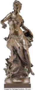 MICHEL Gustave Frédéric 1851-1924,Flora Patinated,Heritage US 2021-06-22