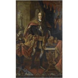 MICHEL JAKOB,PORTRAIT OF THE EMPEROR CHARLES VI,1712,Sotheby's GB 2009-10-29