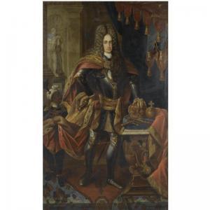MICHEL JAKOB,PORTRAIT OF THE EMPEROR CHARLES VI,1712,Sotheby's GB 2009-04-22
