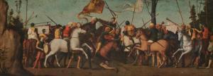 MICHELE DA VERONA 1470-1536,A Battle Scene tempera on panel,Grogan & Co. US 2022-05-01
