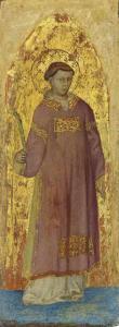 MICHELE DI MATTEO DA BOLOGNA 1400-1400,A deacon saint holding a martyr's palm,Christie's 2015-07-10