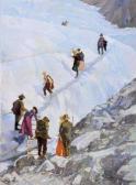 MICHELET Jacques 1900-1900,La descente du glacier,Aguttes FR 2011-04-02
