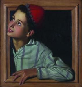 MICHELI G. Armando 1900-1900,Boy Looking Out of a Window,Hindman US 2004-12-12