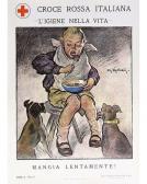 Micheli Pellegrini Alberto 1870-1943,Mangia Lentamente ! L'Igiene Nella Vita Croce ,1920,Artprecium 2020-07-08