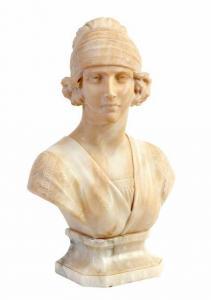 MICHELOTTI A 1800-1900,Buste d'une jeune fille auturban,Millon & Associés FR 2020-03-19