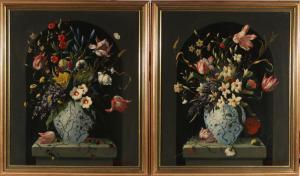 Michelson Eric,Two floral still-lifes,1983,Butterscotch Auction Gallery US 2017-11-05