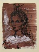 MICHENAUD SAVARY Marie 1945,Ritratto di una giovane donna,1970,Bertolami Fine Arts IT 2021-04-29