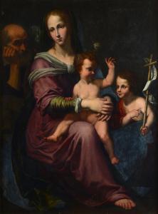 MICHI Pier Antonio 1656,Sacra Famiglia con San Giovannino,Galleria Pananti Casa d'Aste IT 2023-12-14