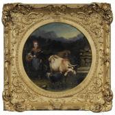 Michie John M,Pastoral Scene with Two Cows,19th century,Brunk Auctions US 2017-09-15