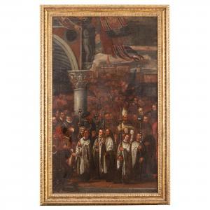MICHIELI ANDREA 1542-1617,Processione in piazzetta San Marco,Wannenes Art Auctions IT 2023-06-28