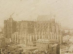 MICHIELS Johann Franz 1823-1887,View of Cologne Cathedral,1854-1855,Galerie Bassenge DE 2017-12-06