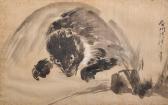 MICHINOBU Kano Tenshin 1730-1790,Study of a Leaping Roden,John Nicholson GB 2018-05-23