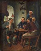 MICOTTA J.,Tavern scene with figures by a table,19th,Rosebery's GB 2019-07-17