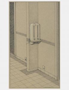 MIDDAUGH Robert 1935,Untitled (Hallway Fountain),Hindman US 2023-07-27