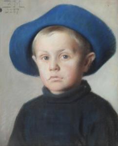 MIDDELBOE Bernhard Ulrik 1850-1931,Portrait of a boy,1887,Bruun Rasmussen DK 2022-03-14
