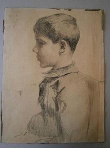 MIDDELEER Joseph 1865-1934,Portrait de gamin,Campo & Campo BE 2015-06-02