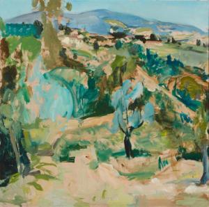 MIDDLEMAN Raoul B. 1935-2021,Landscape,1971,John Moran Auctioneers US 2022-08-30