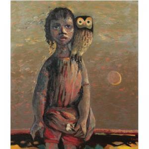MIDDLETON Colin 1910-1983,GIRL WITH AN OWL,1951,Sotheby's GB 2007-05-09