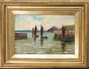 MIDDLETON James Charles,CORNISH FISHING BOATS RETURNING TO HARBOUR,1918,McTear's 2017-10-11