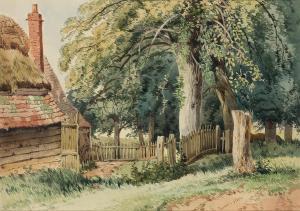 MIDDLETON John,View of a country path in a wooded landscape, with,1854,Rosebery's 2024-02-27