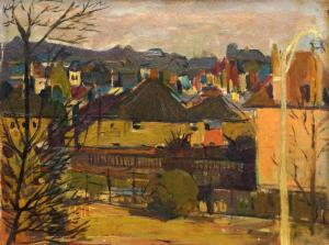 MIDGLEY Peter 1921-1991,Winter in the suburbs,Rosebery's GB 2018-01-24