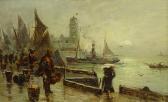 MIDGLEY William 1899-1933,Landing the Catch Scarborough,1889,David Duggleby Limited GB 2019-03-15