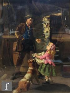MIDWOOD William Henry 1867-1875,A farmer and his daughter,Fieldings Auctioneers Limited 2021-09-16