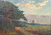 MIDY Ernest 1878-1938,Molen in een landschap.
 Moulin dans un paysage,Campo & Campo BE 2007-10-23