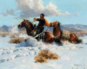 MIEDUCH Dan 1947,Winter is the Enemy,1989,Scottsdale Art Auction US 2024-04-12