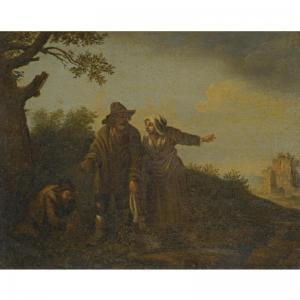 MIEL Jan 1599-1663,LANDSCAPE WITH TRAVELLERS,Sotheby's GB 2009-09-29