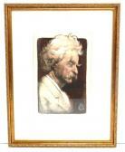 MIELZINER Leo 1869-1935,Portrait of Mark Twain,1908,Winter Associates US 2014-01-13