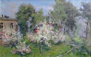 Miesnieks Karlis 1887-1977,Flowering apple trees,1929,Antonija LV 2019-08-29