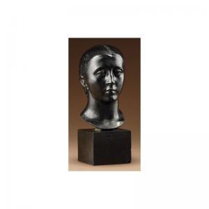 MIESTCHANINOFF Oscar,[a russian, bronze bust of a woman with a black ma,1976,Sotheby's 2005-11-09