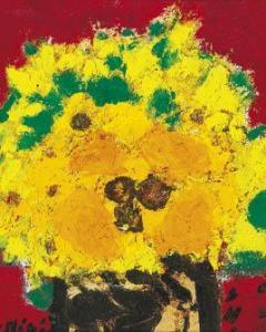MIGISHI Setsuko 1905-1999,Flowers,Mainichi Auction JP 2024-02-03